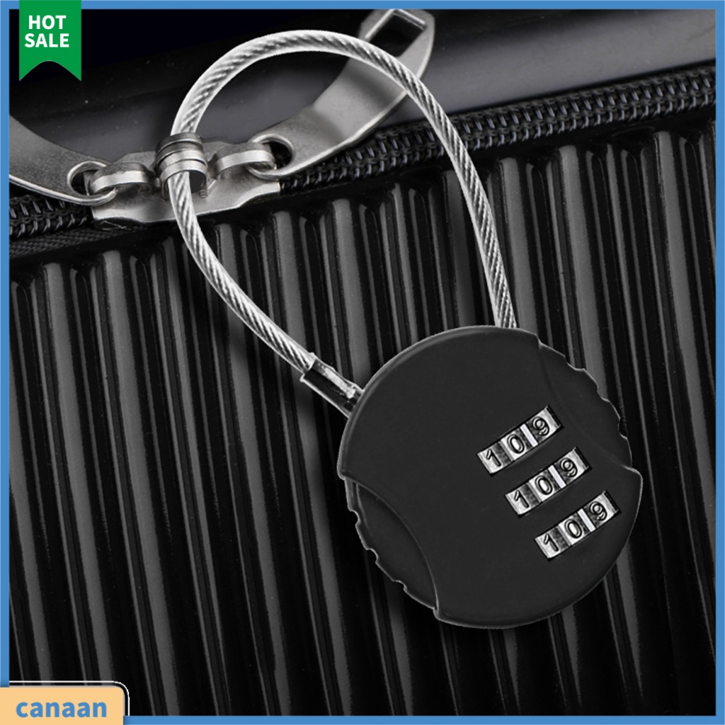Luggage Locks 24 บาท [CANAAN] กุญแจล็อกกระเป๋าเดินทาง แบบใส่รหัสผ่าน 3 หลัก ขนาดเล็ก กันขโมย สําหรับกระเป๋าเป้สะพายหลัง Travel & Luggage