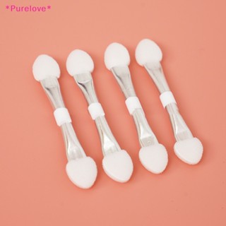 Purelove&gt; แปรงแต่งหน้า ฟองน้ํา สําหรับอายแชโดว์ อายไลเนอร์ 10 ชิ้น