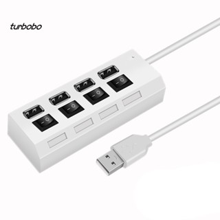 Turbobo สายเคเบิลสวิตช์เปิด ปิด ความเร็วสูง 4 พอร์ต USB 2.0 สําหรับคอมพิวเตอร์ แล็ปท็อป