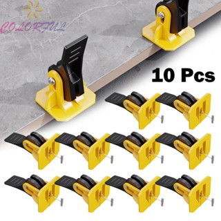 【COLORFUL】Tile Leveler Adjuste Positioning Replaceable Steel Tile Leveler Yellow