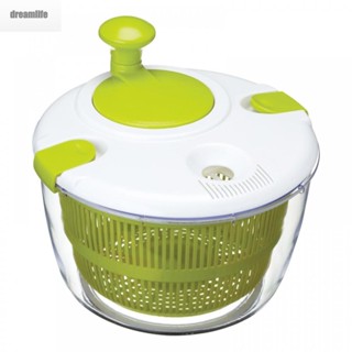 【DREAMLIFE】Easy to Use Salad Spinner Soft Feet for Extra Stability and Hassle Free Handling