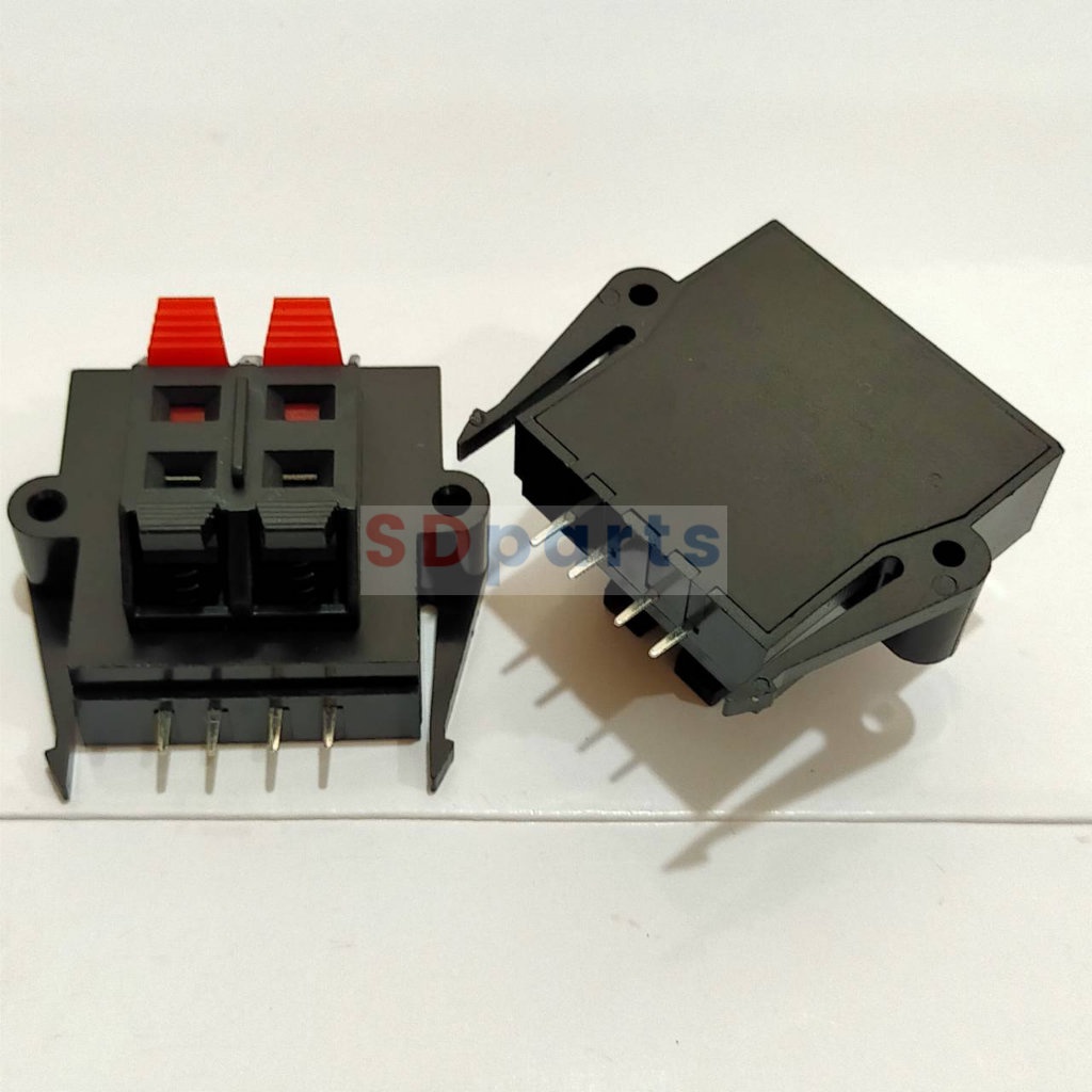 ขั้วต่อลําโพง แท็บลำโพง เครื่องเสียง ลําโพง Speaker Terminal Box Push in Jack Spring Load #STB-SL04 (4P) (1 ตัว)