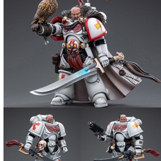 [จัดส่ง 48 ชั่วโมง] JOYTOY Warhammer 40K White Scar Battlegroup 1: 18 Original Casting Arbiter Long Wide Sarocco Khan 12 ซม.