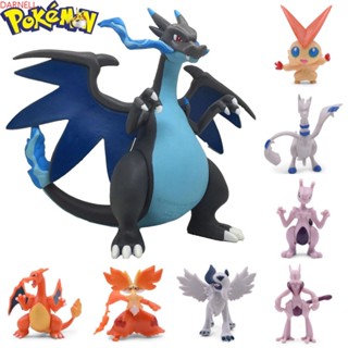 Darnell ของเล่นโมเดลฟิกเกอร์ การ์ตูนโปเกม่อน Mewtwo Dragonite Charmeleon Venusaur Aggron Pikachu ขนาด 6-8 ซม.