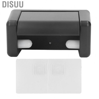 Disuu Toilet Roll Paper Holder  Container Rustproof Black for Kitchen