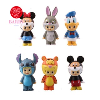 BARRY ตุ๊กตาฟิกเกอร์ Mickey Minnie Duck ขนาดเล็ก ของเล่นสําหรับเด็ก