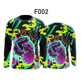 เสื้อกีฬาพิมพ์ลาย แขนยาว รุ่น F002