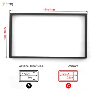 Yt- อะแดปเตอร์กรอบแผงวิทยุ DVD CD สเตอริโอ สําหรับ Honda FIT(Jazz)