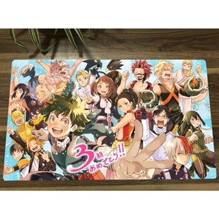 แผ่นรองเมาส์ ลายการ์ตูนอนิเมะ My Hero Academia Yugioh Playmat CCG TCG สําหรับเล่นเกม