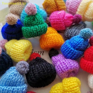 Timehee หมวกไหมพรมขนสัตว์ผสม ขนาดเล็ก 3.5 ซม. สําหรับตุ๊กตา 10 ชิ้น