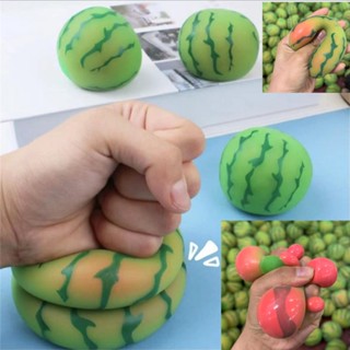ของเล่นบีบสกุชชี่ รูปแตงโมน่ารัก สีสันสดใส คลายเครียด สําหรับเด็ก