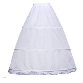 Han ผู้หญิง 3 ห่วง A-Line Petticoat ปรับสายรัดเอวชุดแต่งงานเจ้าสาว