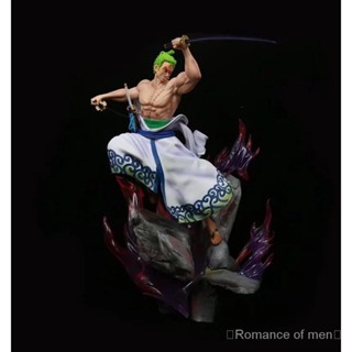 พร้อมส่ง โมเดลฟิกเกอร์ One Piece Wano Kingdom Zoro Juro Combat Edition เรืองแสง 0WHW