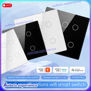 Tuya Wifi Smart Switch,ac 110-220v 4x4 แผงหน้าจอสัมผัส 4/6 Gang Smart Switch ผู้เชี่ยวชาญ