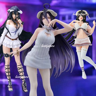 โมเดลฟิกเกอร์ PVC อนิเมะ Overlord Albedo Knit Ver ขนาด 22 ซม. ของเล่นสําหรับเด็ก