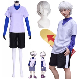 Killua Zoldyck ชุดเครื่องแต่งกายคอสเพลย์ ชุดคอสเพลย์ การ์ตูนอนิเมะฮาโลวีน ครบชุด เครื่องแต่งกายคริสต์มาส ชุดคอสเพลย์ การแสดงบนเวที