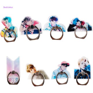 Doublebuy KPOP Bangtan Boys ที่วางโทรศัพท์มือถือ แบบตั้งโต๊ะ ขาตั้งแหวนนิ้ว