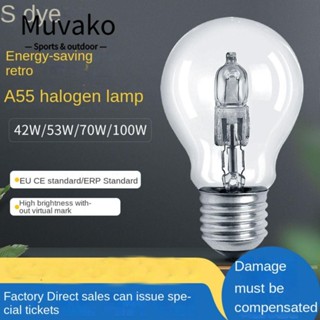 MUVAKO หลอดไฟฮาโลเจน A55 แบบเปลี่ยน Downlight Spot 28W-100W E27 หลอดไฟสปอตไลท์ สําหรับในร่ม