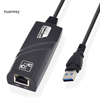 Huarmey การ์ดเครือข่ายไร้สาย USB 3.0 C เป็น RJ45 100 1000Mbps ความเร็วสูง สําหรับเดสก์ท็อป