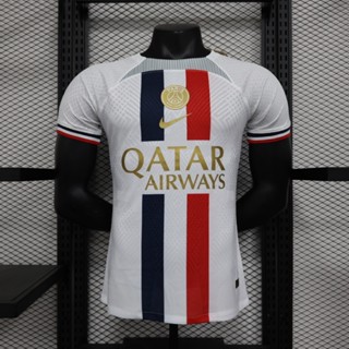 เสื้อกีฬาแขนสั้น ลายทีมชาติฟุตบอลปารีส 23-24 Paris Special Edition ชุดเหย้า สีขาว แห้งเร็ว สําหรับผู้ใหญ่ ไซซ์ S-XXL