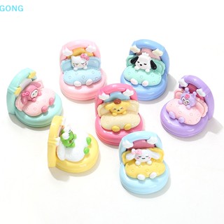 Go Kawaii ปลอกหมอนผ้าห่ม เรซิน 3D พร้อมหมอน ขนาดเล็ก อุปกรณ์เสริม สําหรับบ้านตุ๊กตา DIY