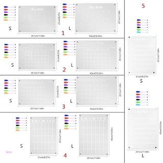 Aoto แผ่นบอร์ดแม่เหล็กอะคริลิค สําหรับวางแผนตู้เย็น