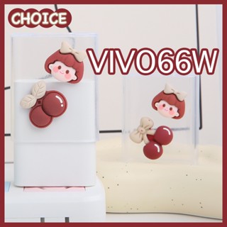 เคสที่ชาร์จ ลายการ์ตูนเด็กผู้หญิงน่ารัก สีแคนดี้ สําหรับ VIVO 66W VIVO V27 5G