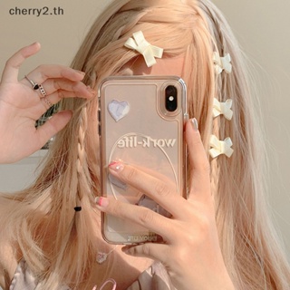 [cherry2] ใหม่ กิ๊บติดผม รูปโบว์ ขนาดเล็ก น่ารัก แฟชั่นฤดูร้อน สําหรับเด็กผู้หญิง 5 ชิ้น ต่อชุด [TH]