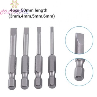 【COLORFUL】Screwdriver Bit 4Pcs 50mm Alloy Steel New For Electric Drill Screwdriver