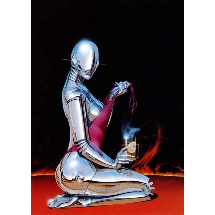โปสเตอร์ติดผนัง พิมพ์ลายหุ่นยนต์ Hajime Sorayama สําหรับตกแต่งบ้าน