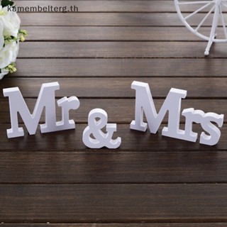 Kam ป้ายตัวอักษร mr &amp; mrs สีขาว สําหรับตกแต่งงานปาร์ตี้วันเกิด งานแต่งงาน