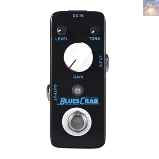 พร้อมส่ง MOOER Blues CRAB Blues Overdrive แป้นเหยียบเอฟเฟคกีตาร์ แบบโลหะ