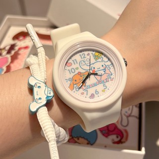 SANRIO ใหม่ Kuromi Watch Jade Guigou นาฬิกาข้อมือ สายซิลิโคน ทรงกลม ลายการ์ตูนน่ารัก คุณภาพสูง