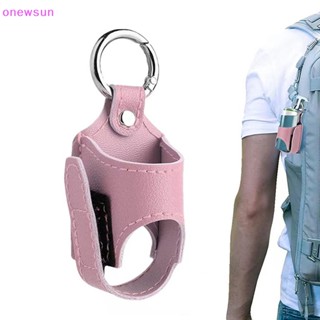 Onew เคสหนัง PU พร้อมหัวเข็มขัดโลหะ น้ําหนักเบา สําหรับเครื่องช่วยหายใจ เดินทาง ไปโรงเรียน เดินป่า ป้องกันแดด