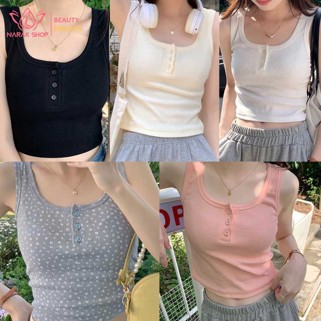 เสื้อกล้ามครอป เสื้อกล้ามเอวลอย