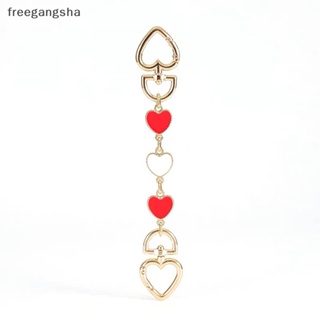 [FREG] สายโซ่ต่อขยาย รูปหัวใจ อุปกรณ์เสริม สําหรับกระเป๋าถือ กระเป๋าสะพายไหล่ DIY FDH