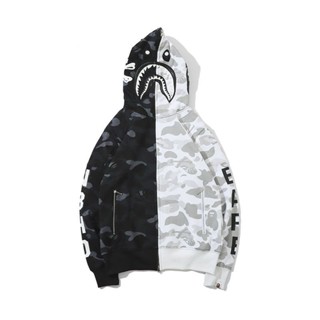 เสื้อกันหนาวมีฮู้ด BAPE 100% แบบบาง ทรงสลิมฟิต สไตล์เกาหลี