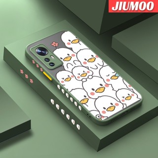เคสโทรศัพท์มือถือ ซิลิโคนแข็ง ใส กันกระแทก ลายการ์ตูนเป็ดน้อย สีเหลือง สําหรับ Xiaomi 12 Pro 5G 12 Lite