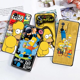 เคสโทรศัพท์ซิลิโคน TPU กันตก ขอบตรง ลาย The Simpsons สําหรับ Xiaomi 10 10S 11 11T LITE PRO ULTRA