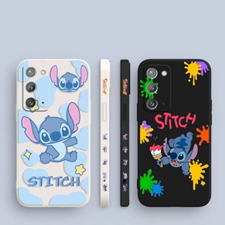 เคสโทรศัพท์มือถือ พิมพ์ลาย Stitch น่ารัก มีลายด้านข้าง สําหรับ Samsung Galaxy Note 20 10 9 8 J8 J7 J6 J5 J4 M62 M53 M52 M51 M33 M31 M30 M21 M20 M10 S Ultra Plus Lite Prime 5G