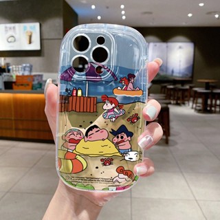 เคสโทรศัพท์มือถือแบบนิ่ม TPU ลายการ์ตูนชินจังน่ารัก สําหรับ VIVO Y50 Y30i Y51 Y31 Y7S Y9S S1 Pro Y21 Y33S Y21S Y33T T1X Y15S Y15a Y01 Y75 T1 Y55