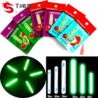 TOBIE แท่งไฟเรืองแสง สีเขียว สําหรับคันเบ็ดตกปลา 5 แพ็ค