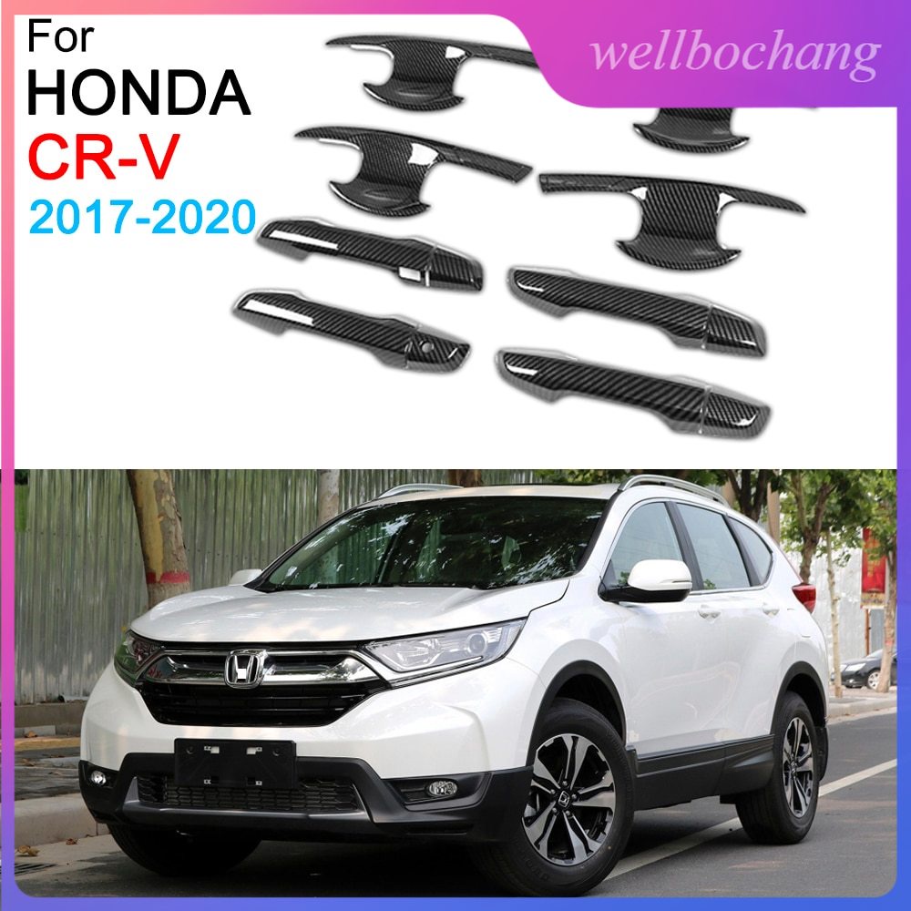 สติกเกอร์ติดมือจับประตูรถยนต์ สําหรับ Honda CRV 5th 2017 2018 2019 2020 2021