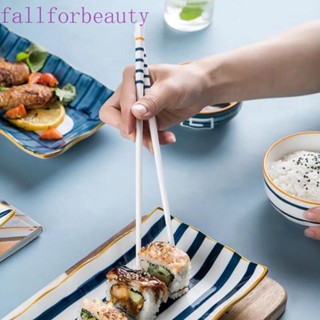 FALLFORBEAUTY ตะเกียบเซรามิค กันลื่น ทนอุณหภูมิสูง สําหรับก๋วยเตี๋ยว 1 คู่