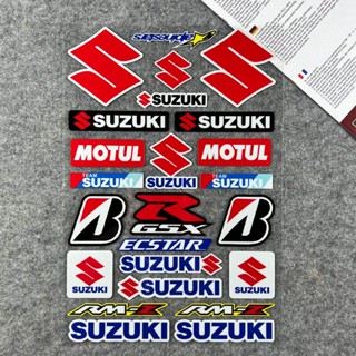 สติกเกอร์สะท้อนแสง ลายโลโก้ Suzuki กันน้ํา สําหรับติดตกแต่งรถยนต์ Suzuki GSX