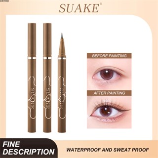 [พร้อมส่ง] Slim Eyeliner Liquid Pen Ultra-fine Quick-drying Waterproof and Sweat-proof Long-last Non-smudge Lying Silkworm Pen