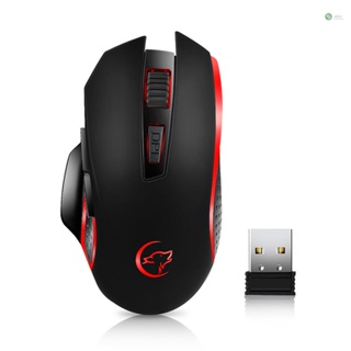 [พร้อมส่ง] G821 เมาส์ออปติคอลเล่นเกมไร้สาย 2400DPI 2.4Hz ปรับได้ สําหรับ PC แล็ปท็อป