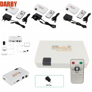 Darby อะแดปเตอร์รับส่งสัญญาณ HDMI เป็น RF HDMI เป็น RF Coaxial Output HDMI เป็น RF Coax สัญญาณดิจิทัล HDMI เป็นสัญญาณอนาล็อก RF Coax