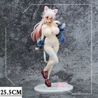 ตุ๊กตาฟิกเกอร์ Super Sonico Super Sonico Nitroplus Super Sonico White Cat ของเล่นสําหรับผู้ใหญ่