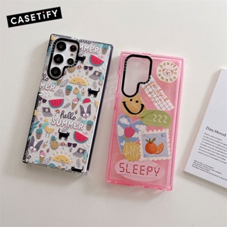 Casetify เคสโทรศัพท์มือถือแบบใส ลายฤดูร้อน สําหรับ Samsung Galaxy S20 S21 S22 S23 Ultra S20+ S21+ S22+ S23 Plus